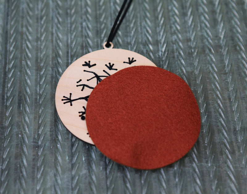 Embroidery Snowflake Diy- Winter Wood Ornament Kit From Sunrise Grove