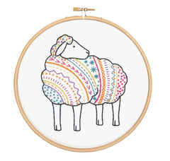 Sheep Embroidery Kit  Complete Craft Kit For Beginners From Hawthorn Handmade