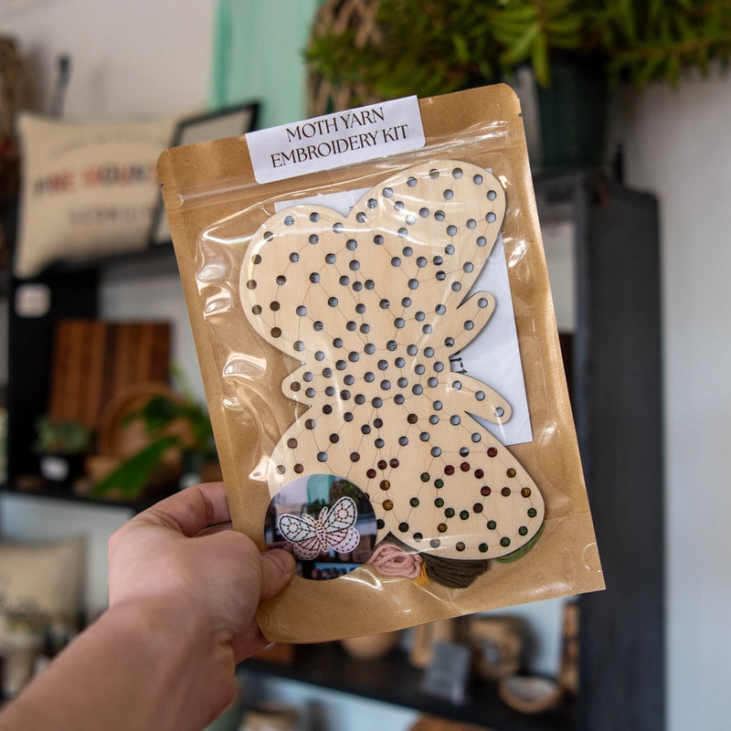 Moth Wooden Ornament Embroidery Kit By Still Magnolia