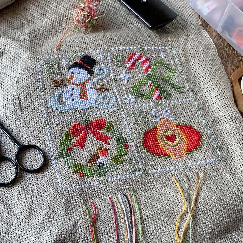 Feeling Festive Advent - Cross Stitch Kit By Love Poppet