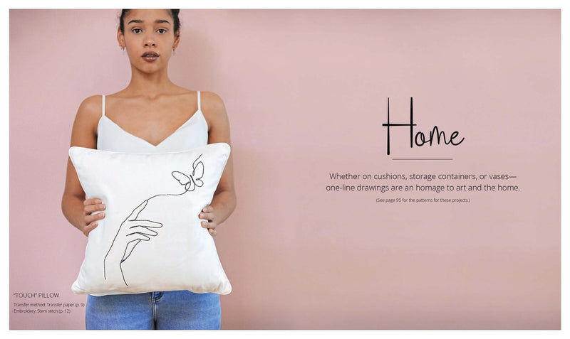 Stitch with One Line: 33 Easy-to-Embroider Minimalist Designs By  Martina Unterfrauner