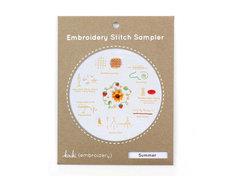 Summer- Embroidery Stitch Sampler from Kiriki Press