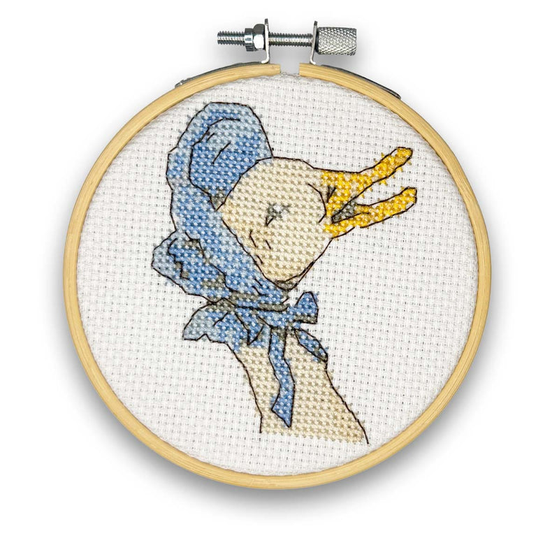 Beatrix Potter - Jemima Puddleduck Mini Cross Stitch Kit From Craft Kit Company