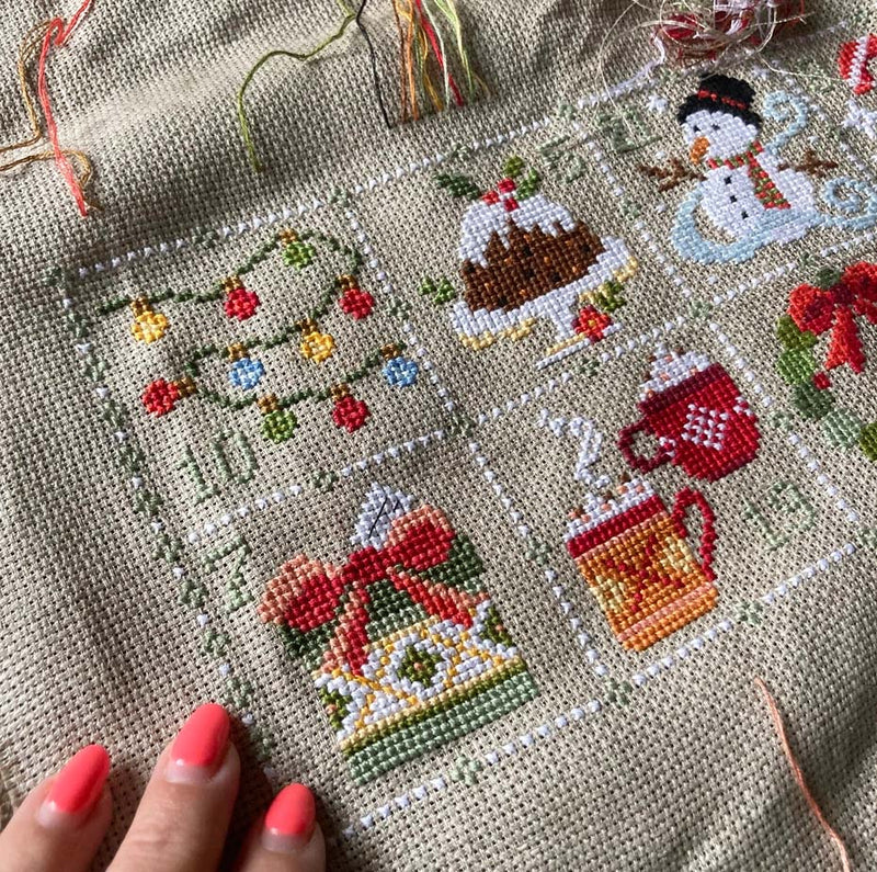 Feeling Festive Advent - Cross Stitch Kit By Love Poppet