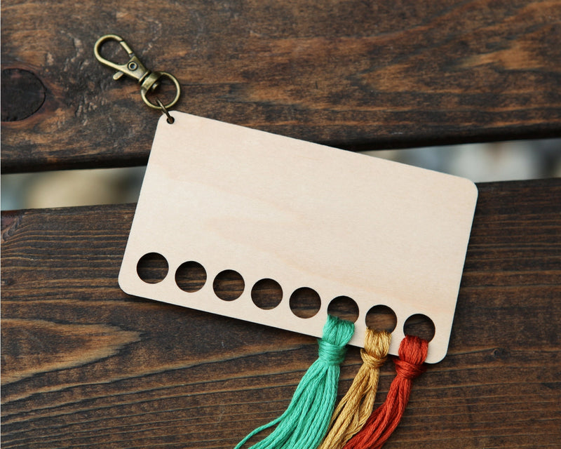 Pine Tree Embroidery Floss Maple Storage Holder From Sunrise Grove