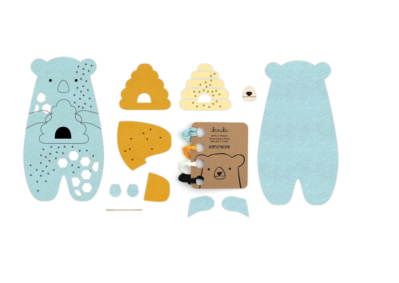 Honeybear Felt Doll Kit Embroidery Kit From Kiriki Press