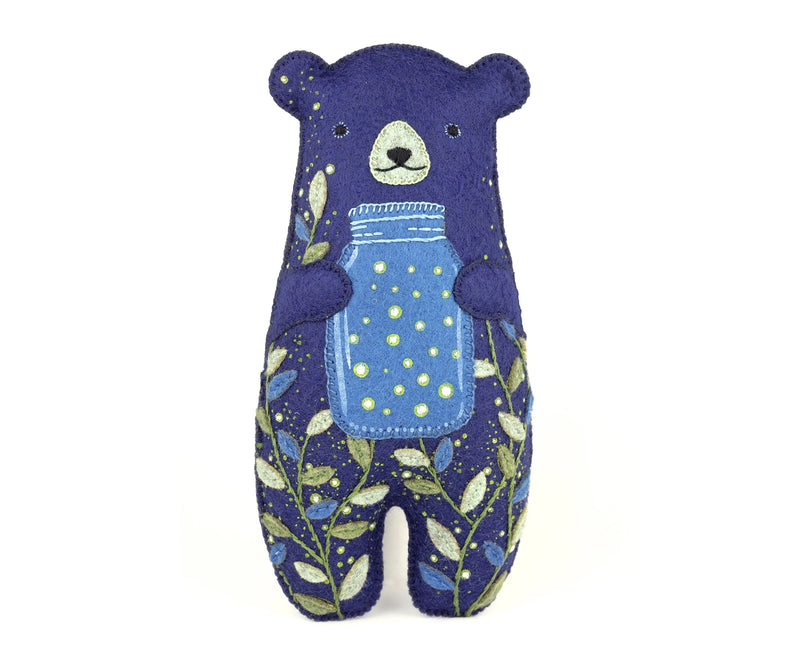 Glowbear Felt Doll Kit Embroidery Kit From Kiriki Press