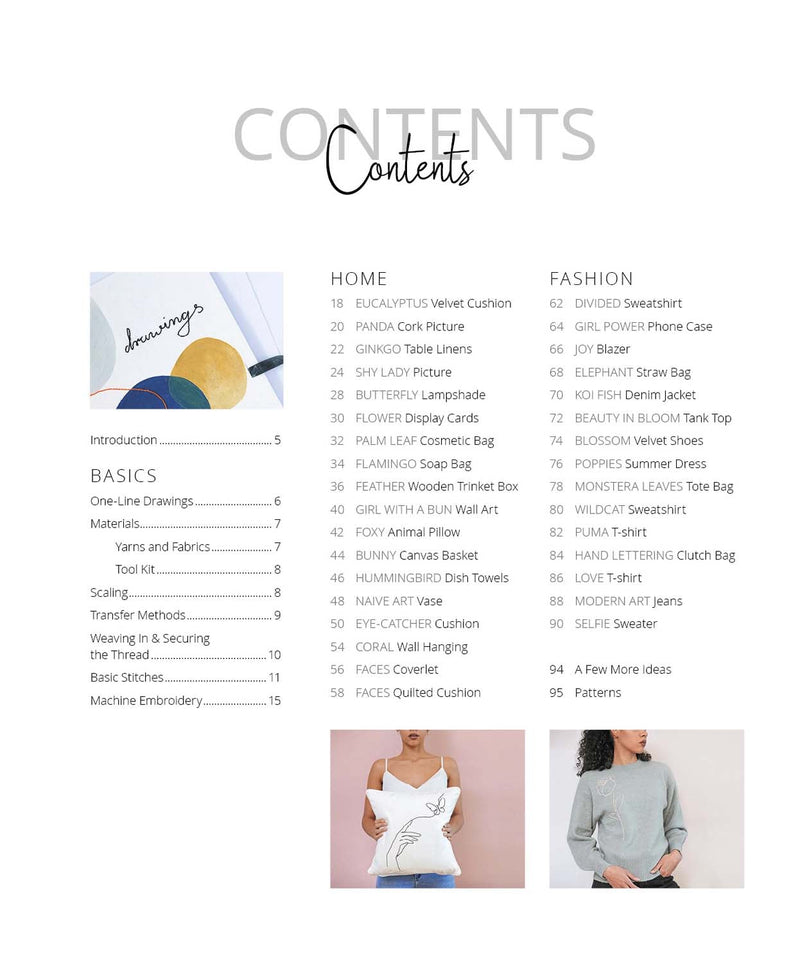 Stitch with One Line: 33 Easy-to-Embroider Minimalist Designs By  Martina Unterfrauner