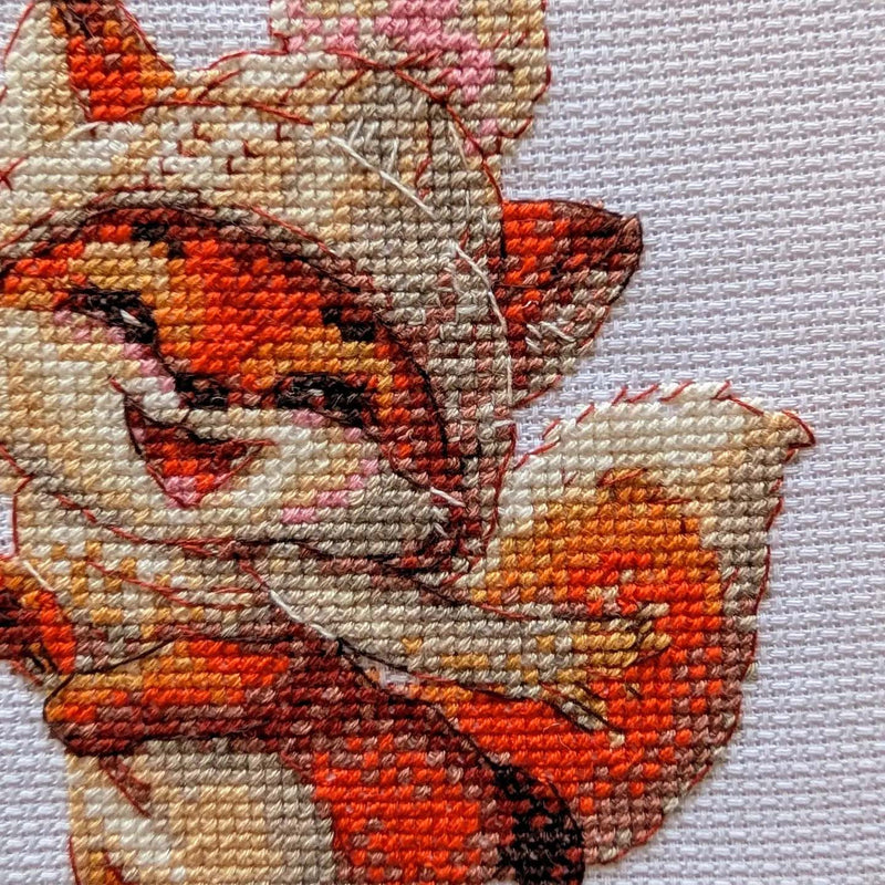 Playful Winter Fox by Riolis Counted Cross Stitch Kit