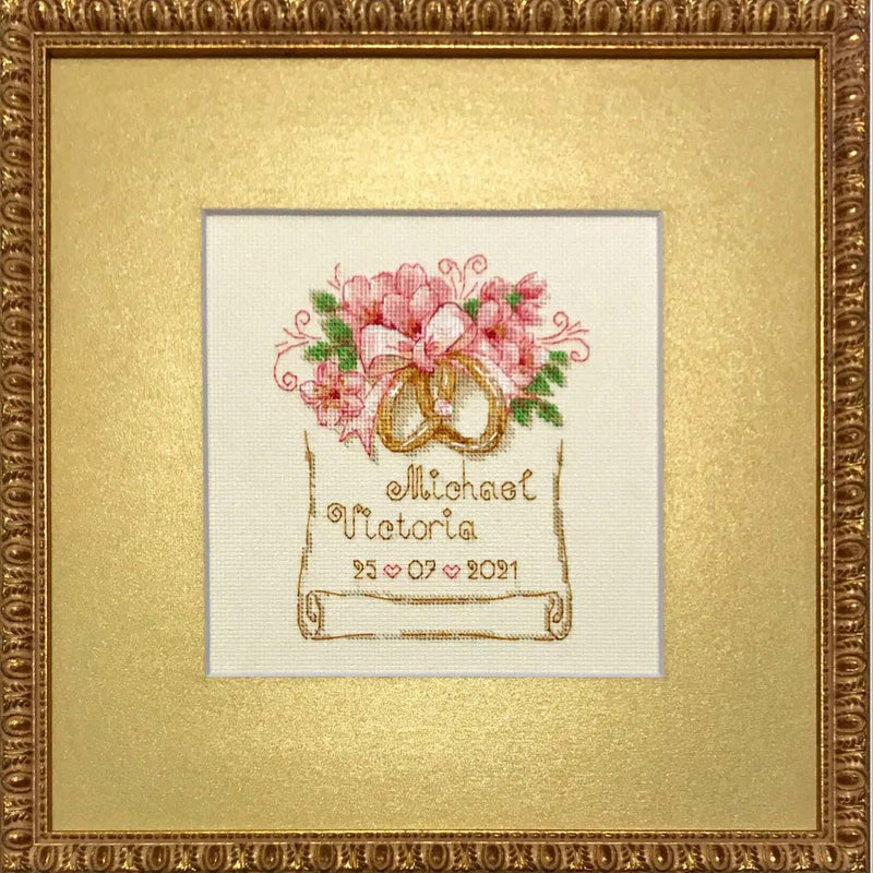 Wedding Rings by Riolis Counted Cross Stitch Kit