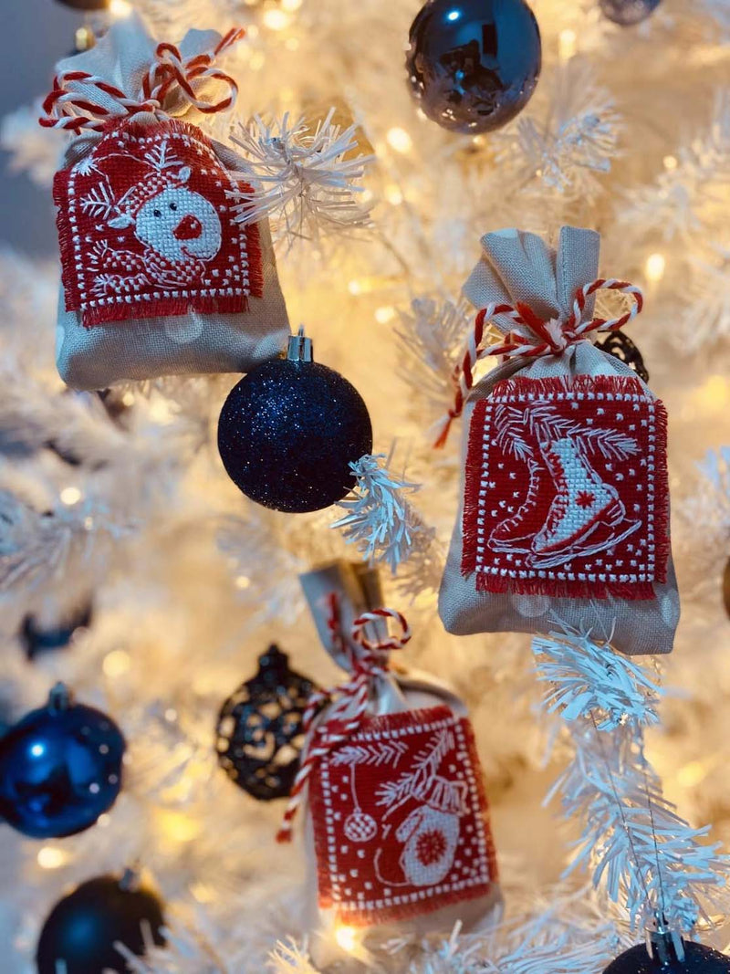 Christmas 2-Winter Gifts Bags by Riolis Counted Cross Stitch Kit