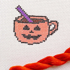 Halloween Needlepoint Canvas 13 Mesh 3 Design, Fall Needle By Cotswold Co Designs