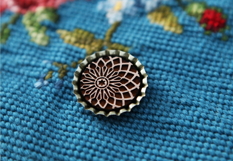 Sun and Moon 2 Wood Magnetic Needle Minder For Needle Arts Needle Minder For Sewing & Embroidery From Sunrise Grove