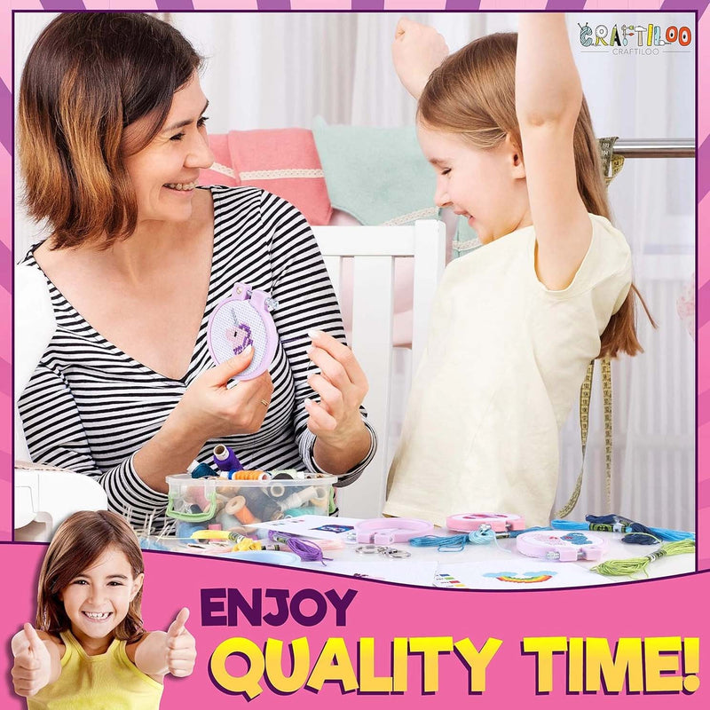 Cross Stitch Kit For Kids (Girls) From Craftiloo