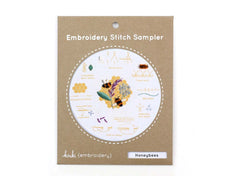 Honey Bees - Embroidery Stitch Sampler from Kiriki Press