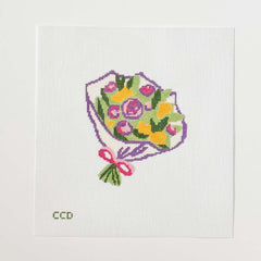 Flower Bouquet 18 Mesh Hand Painted Needlepoint Canvas By Cotswold Co Designs