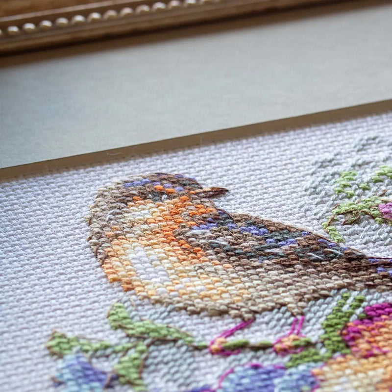 Tea Blossom Bird by Riolis Counted Cross Stitch Kit