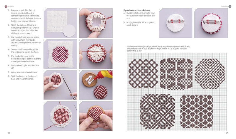Counted Sashiko Embroidery: 31 Projects with 80 Kogin and 200 Hishizashi Patterns By Keiko Sakamoto