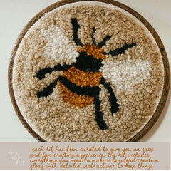 Bee Beginner Diy Punch Needle Kit From Homebody DIY