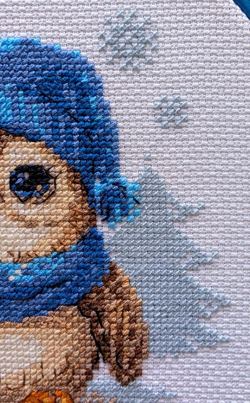 Cuddly Winter Owl by Riolis Counted Cross Stitch Kit