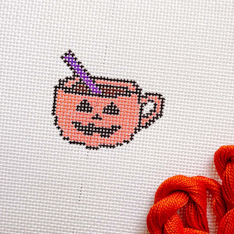 Halloween Needlepoint Canvas 13 Mesh 3 Design, Fall Needle By Cotswold Co Designs