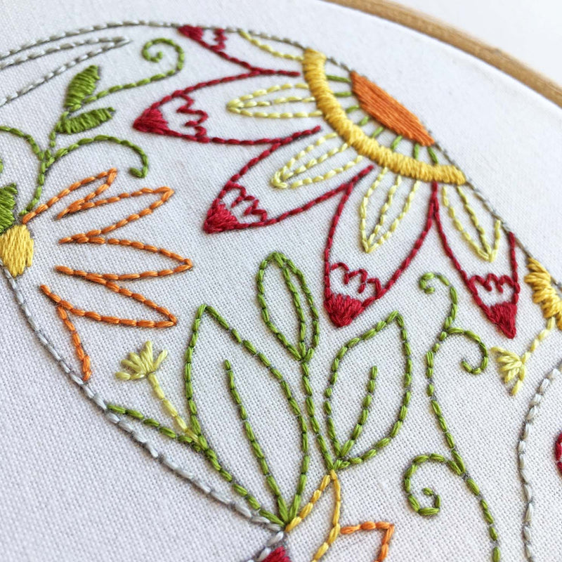 Elephant Embroidery Kit Boxed NO Hoop By Cinnamon Stitching