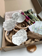 Fabulous Flora 3 Mini Kit Bundle Embroidery Kits From Nest Embirdery