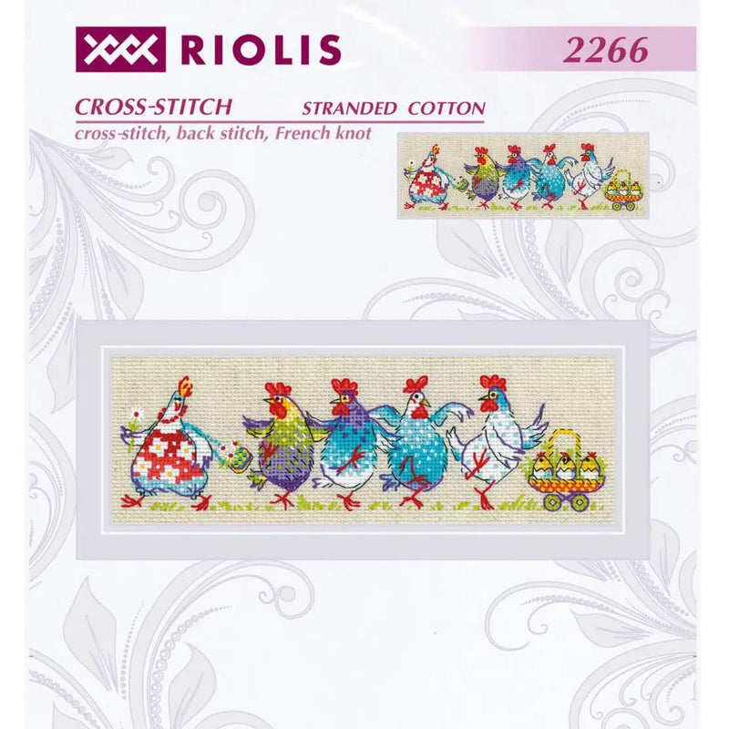 Chicken Cluck-Cluck!!! by Riolis Counted Cross Stitch Kit