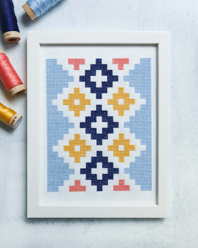 Andes Ode Quilt inspired Cross Stitch Pattern by Cotton and Joy