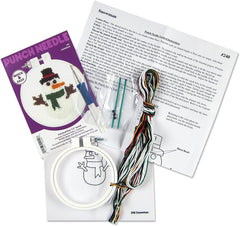 Snowman Punch Needle Hoop Kit By Design Works