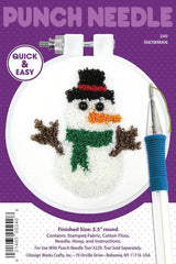 Snowman Punch Needle Hoop Kit By Design Works