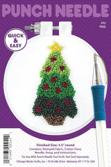 Christmas Tree Punch Needle Hoop Kit By Design Works
