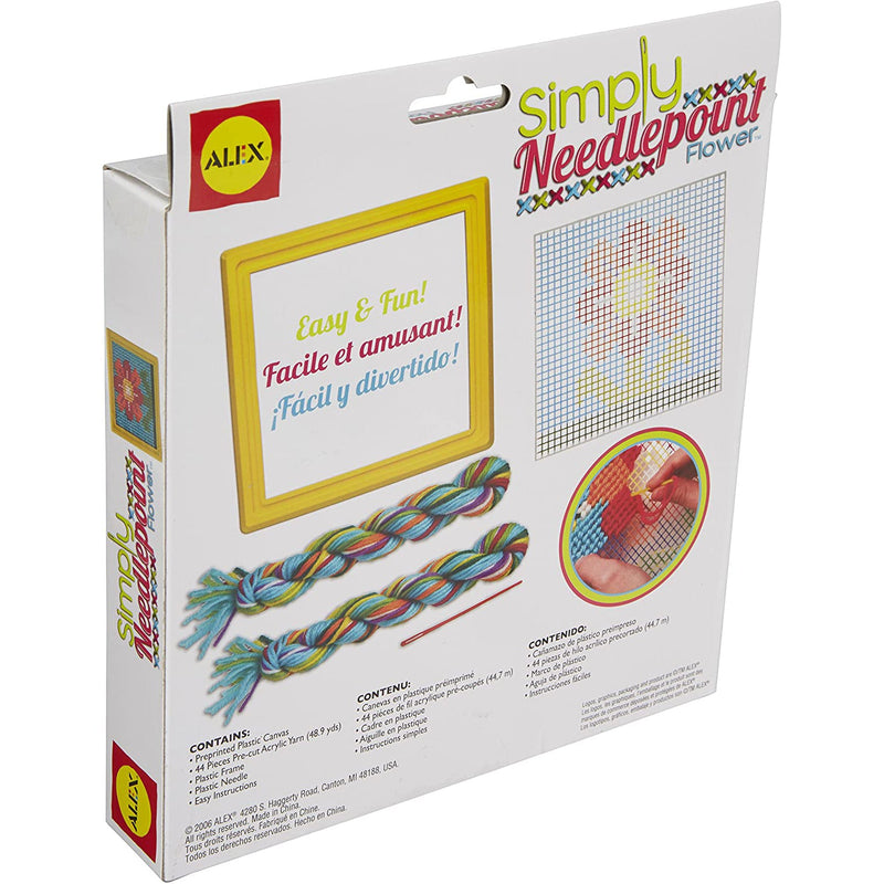 Alex Craft Simply Needlepoint Flower Kids Art and Craft Activity