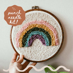 Rainbow Beginner Diy Punch Needle Kit From Homebody DIY