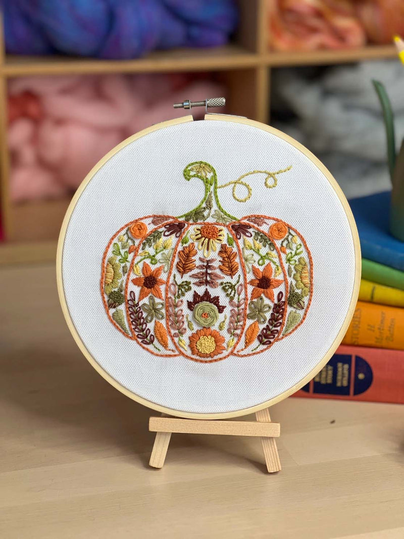 Pumpkin Sampler Embroidery Kit From Craft Kit Company