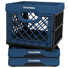 Collapsible Milk Crate From Clever Made-Ocean