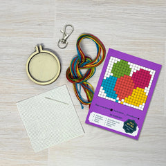 'happy Birthday!' Mini Matchbox Cross Stitch Kit Counted Cross Stitch Kit From Craft Kit Company