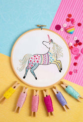 Unicorn Embroidery Kit  Complete Craft Kit For Beginners From Hawthorn Handmade