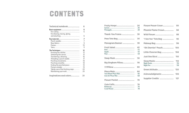 Punch Needle Extravaganza! 27 Projects To Create By Laetitia Dalbies