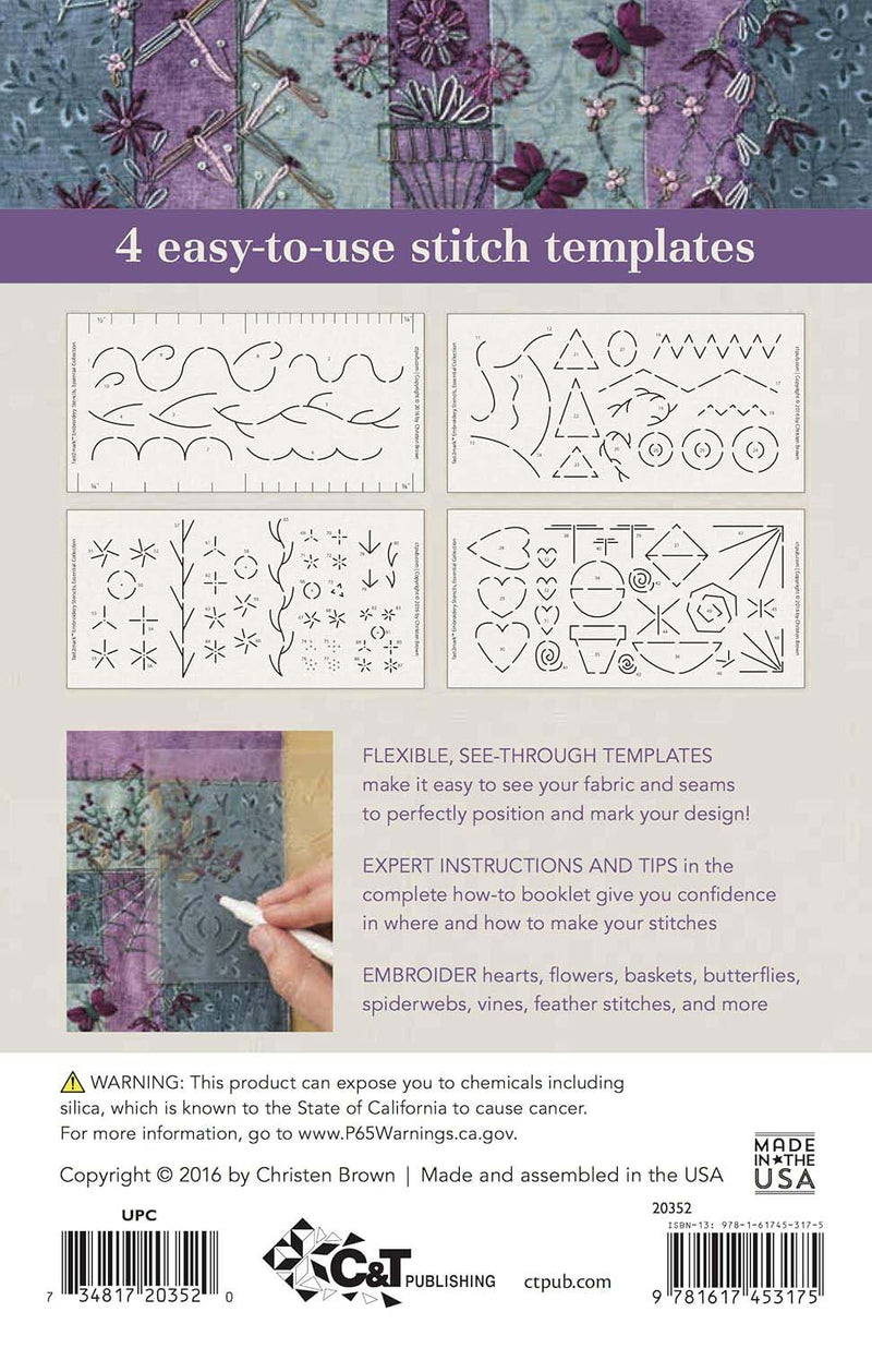 fast2mark™ Embroidery Stencils - Essential Collection: 90+ Easy-to-Mark Designs