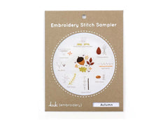 Autumn - Embroidery Stitch Sampler from Kiriki Press