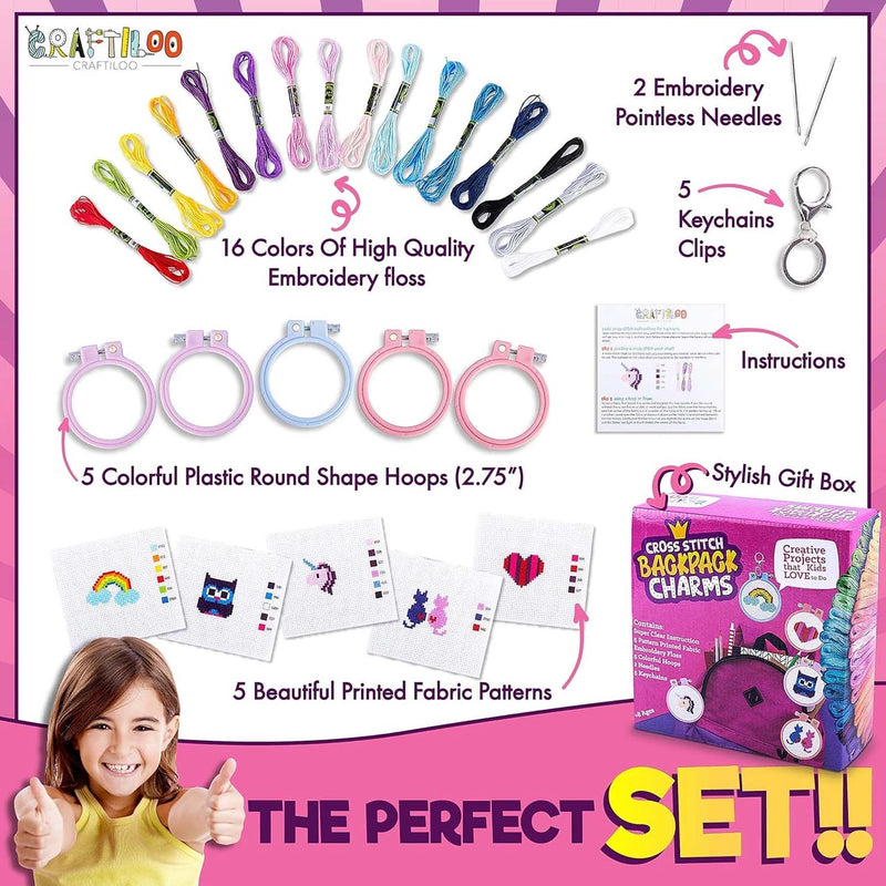 Cross Stitch Kit For Kids (Girls) From Craftiloo