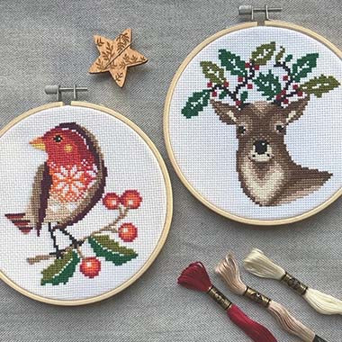 Rockin Robin - Cross Stitch Kit By Love Poppet