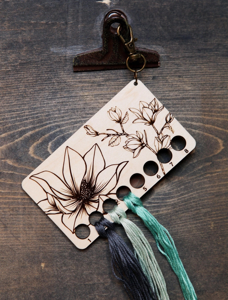 Magnolia Embroidery Floss Storage Holder From Sunrise Grove