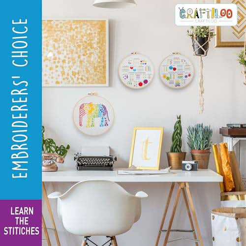 Stitch Dictionary Elephant Embroidery Kit From Craftiloo