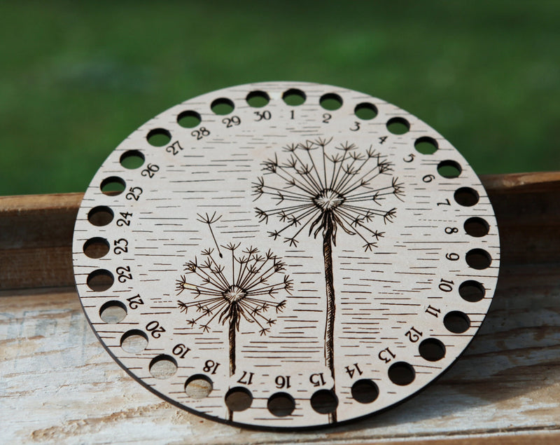 Dandelion Embroidery Floss Storage Holder From Sunrise Grove