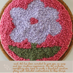 Flower Beginner Diy Punch Needle Kit From Homebody DIY
