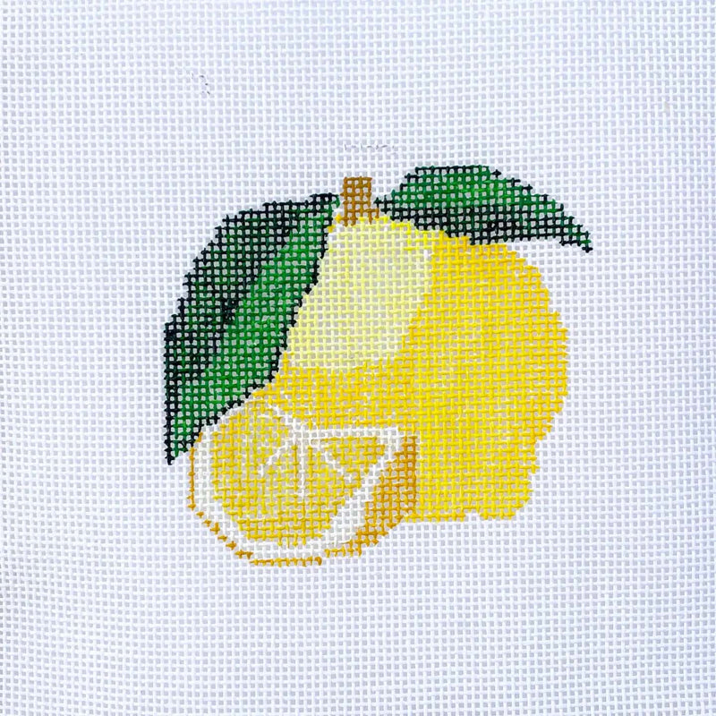 Lemon Love 18 inch Hand Painted Canvas By Morningstar Stitch