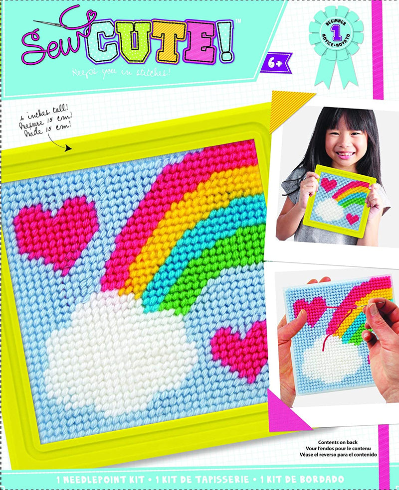 Sew Cute Needlepoint Rainbow Kids Art and Craft Activity