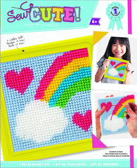 Sew Cute Needlepoint Rainbow Kids Art and Craft Activity